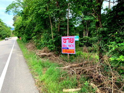 Land for sale Chiang Mai : Land for sale 12 rai 1 ngan 37 sq.wah, directly fronting a paved road. Located in Bong Tan , Doi Tao, Chiang Mai.  Land area: 12-1-37 rai