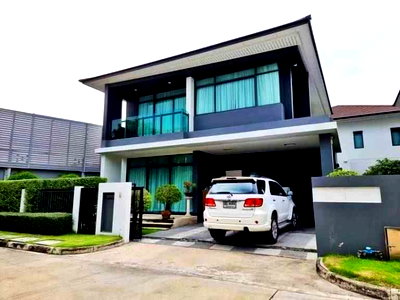 บ้านเดี่ยวให้เช่า : P0447 ให้เช่า บ้านเดี่ยวหลังใหญ่ Setthasiri Krungthep Kreetha บ้านแปลงมุม หลังบ้านไม่ติดเพื่อนบ้าน ให้ความเป็นส่วนตัวสูง