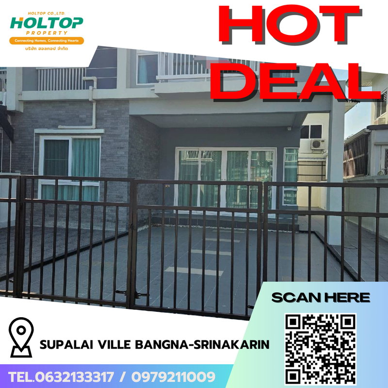 Houses for rent : #R8738 🎉 110169 House for Rent: Supalai Ville Bangna-Srinakarin