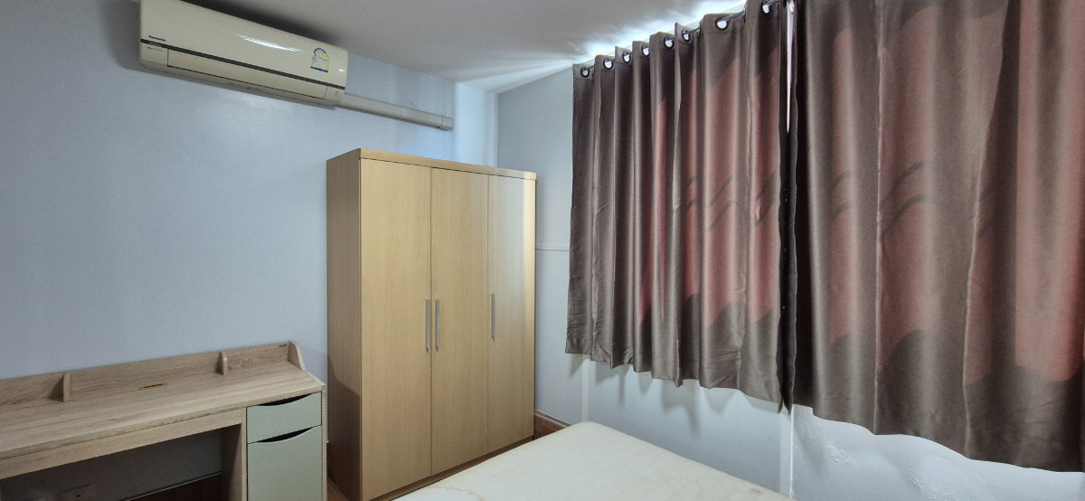 รูป ขายห้องใหญ่แต่งพร้อม เฟอร์ครบ ราคาถูก ใกล้ ARL สถานีหัวหมาก  - รูปที่ 12/25