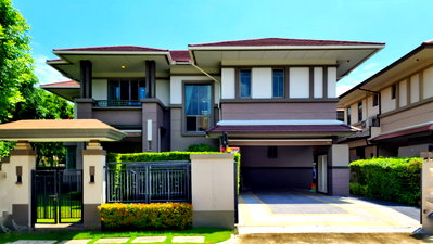 Houses for sale Bangkok : Sell ​​Narasiri Pinklao-Sai 1 Convert the corner of the garden, decorated with 110 square meters. 294 sqm. Ready to move in.