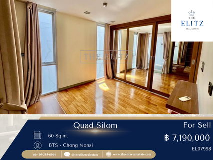 ✨ตัดใจขายด่วน Quad Silom ห้องตำแหน่งดี ทิศดี ราคานี้หาไม่ได้อีกแล้วในย่านนี้ 🎉
