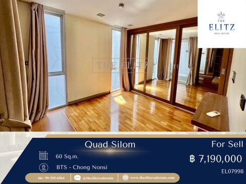✨ตัดใจขายด่วน Quad Silom ห้องตำแหน่งดี ทิศดี ราคานี้หาไม่ได้อีกแล้วในย่านนี้ 🎉