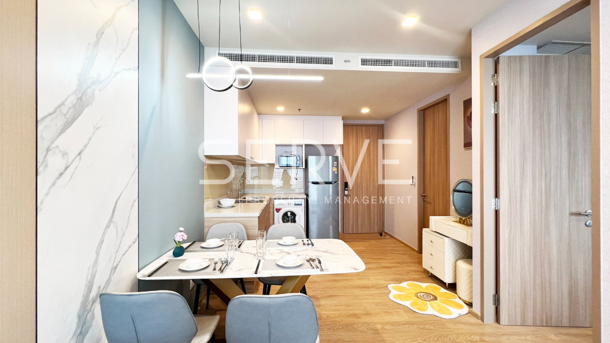 รูป 🔥35K🔥 - 1 นอน แต่งสวยๆ สไตล์ Modern ผสมความ Luxury นิดๆ ห้องใหญ่พิเศษกับคอนโดใหม่ ใกล้ BTS พร้อมพงษ์ ที่ Noble Around 33 / ให้เช่าคอนโด - รูปที่ 10/12