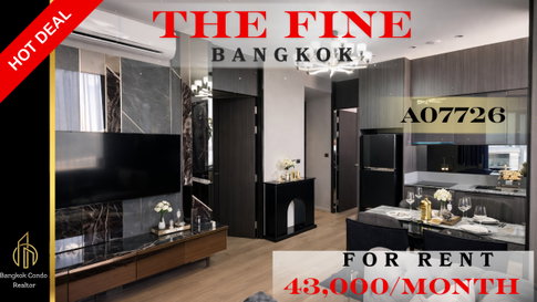 🍀🍀🍀Beautiful condo 🌸 ให้เช่า📌 The Fine Bangkok (Line:@rent2022) พร้อมเข้าอยู่ ✨A07726