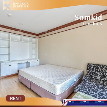  Somkid Gardens 💎 Spacious Unit with Luxury  Living  ✨ Near Central Chitlom&Embassy and Sky train 