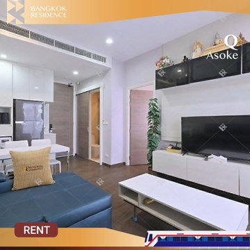 Q Asoke ⚡ Stunning & Fullly Furnished Unit 🛋️ Near MRT Phetchaburi