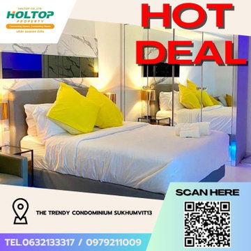 #Z4200💥 190169 🔥 Condo for Rent: The Trendy Condominium Sukhumvit 13
