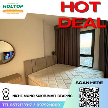 #R8915  🎉 190169 ให้เช่าคอนโด Niche MONO Sukhumvit Bearing
