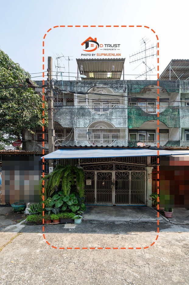 รูป ขาย ตึกแถว 4 ชั้น ม.ขวัญชัย ซอยสุขสวัสดิ์ 56 พร้อมอยู่ 22 ตร.ว - รูปที่ 1/16