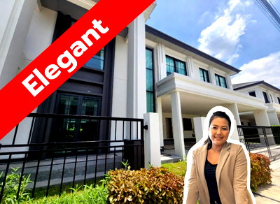 เช่าบ้านเดี่ยว มาร์เก็ต วิลเลจ สุวรรณภูมิ : ให้เช่า หมู่บ้านเศรษฐสิริ บางนา กม.10