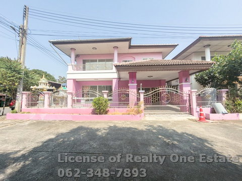 ขายด่วน! บ้านเดี่ยวหลังมุม "ที่ดินใหญ่พิเศษ" 88.6 ตร.ว. หมู่บ้านทรัพย์หมื่นแสน (ปทุมธานี-ลาดหลุมแก้ว) ต่อเติมได้จุใจ