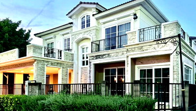Houses for rent Nawamin 42 : Luxury Corner Detached House for Rent at Grandio Lat Phrao–Kaset Nawamin | 3 Bedrooms 264 sq.m.