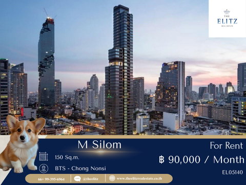 ✨High-Ceiling Luxury Unit for Rent! M Silom Narathiwas | Urban Lifestyle with Top-tier Facilities ❤️