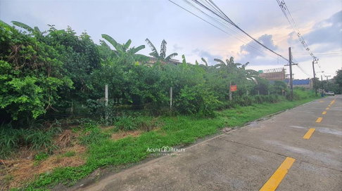 ขายที่ดินเปล่า ในหมู่บ้านสวัสดิการทหาร รามอินทรา 61 ใกล้รถไฟฟ้าสายสีชมพู วัชรพล รหัส 00152758