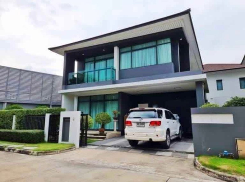 Houses for rent : 🏠#CT2412_077🏠💥Urgent💥 Guaranteed availability! Click quickly before it's gone‼️ For Rent 120k.🔥🔥 Project: Baan Setthasiri Bangkok Kreetha