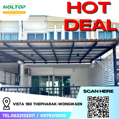 ทาวน์โฮมให้เช่า : #R9022 🎉 240169 ให้เช่าบ้าน Vista 180 Thepharak-Wongwaen 