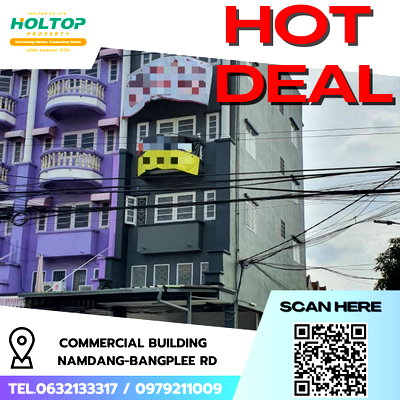 เช่าอาคารพาณิชย์ วิทยาลัยนานาชาติราฟเฟิลส์ : #R9015 🎉 240169 ให้เช่า Commercial building  Namdang-Bangplee Rd