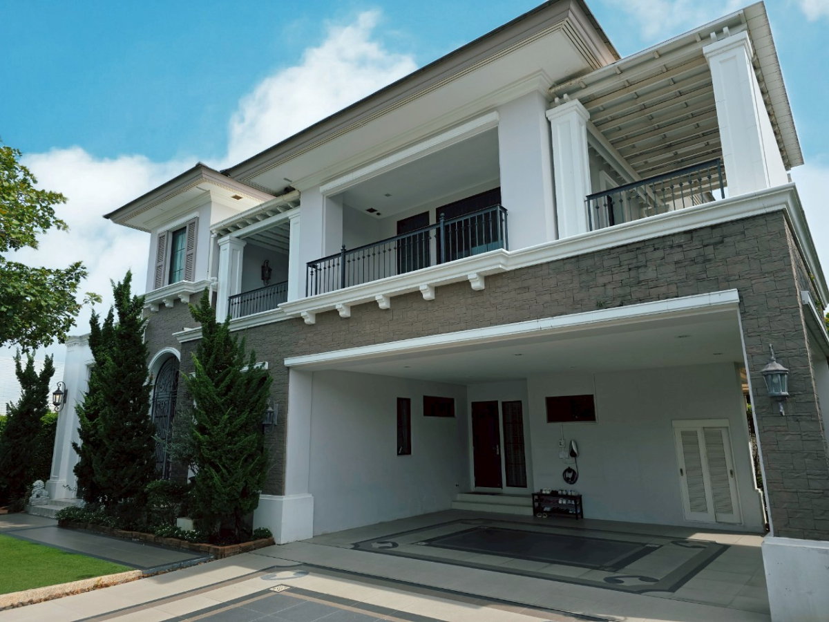[บ้านหลังริม] ลดาวัลย์ ราชพฤกษ์-ปิ่นเกล้า 470 ตร.ม. สวนสวยสไตล์อังกฤษ ทิศใต้รับลม
