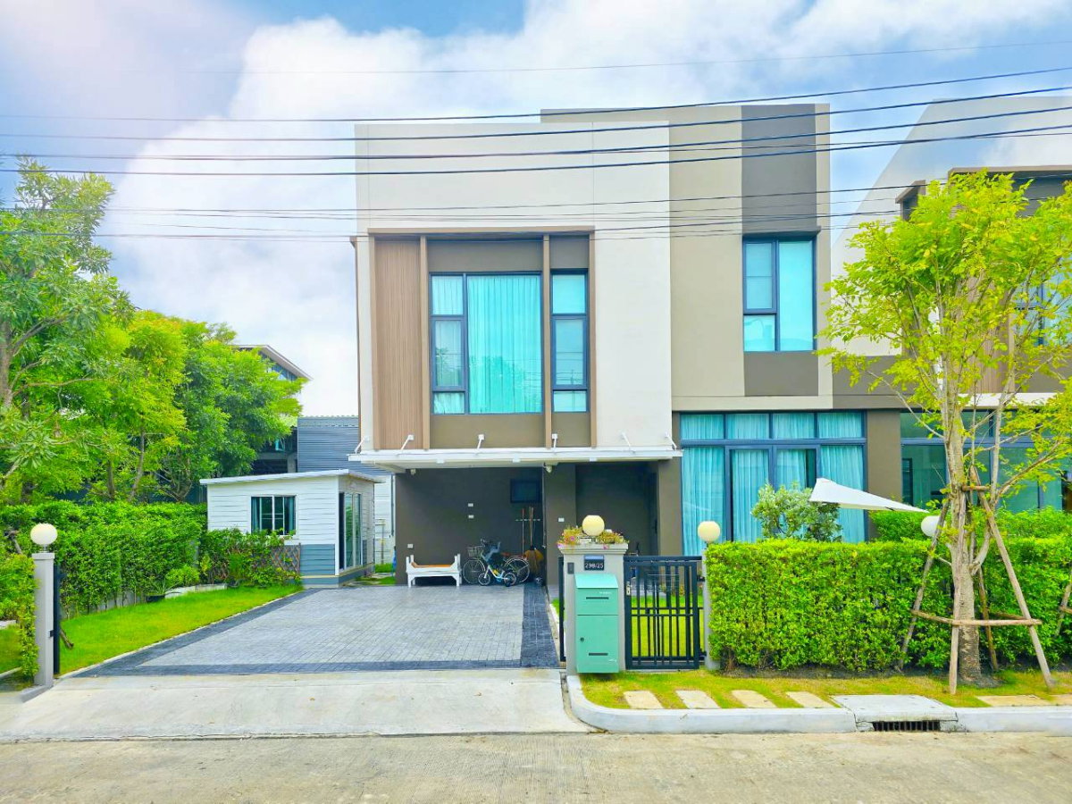 [เดินทางสะดวก] ขายบ้านกลางเมือง The Edition ปิ่นเกล้า-บรม 2 บ้านแฝดหลังมุม 57.1 ตร.ว ติดสวน 8 นาทีถึง Central Westville ใกล้เด่นหล้า-จิตตเมตต์