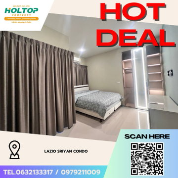 #Z5182💥 080469 🔥ให้เช่าคอนโด Lazio Sriyan Condo (รหัสเดิม Z4357)