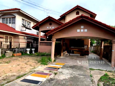 เช่าบ้านเดี่ยว ถนนรามอินทรา : ให้เช่าบ้านเดี่ยว หลังใหญ่ รามอินทรา 77 ใกล้รถไฟฟ้า สถานี กม.9