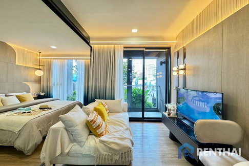 ขายคอนโดใหม่สุดหรูทำเลจอมเทียน Aquarous Jomtien 1 ห้องนอน 34 ตร.ม. ราคาเปิดตัว