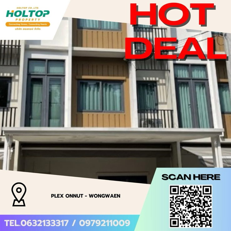 Townhouses for rent : #Z4402💥 290169🔥House for Rent: PLEX Onnut - Wongwaen