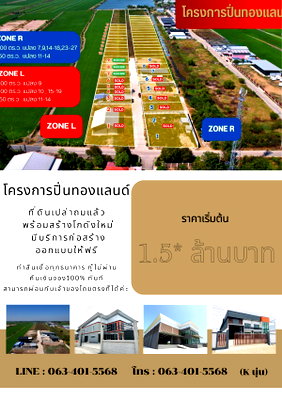 Land for sale Bang Kruai - Sai Noi Road : Land with warehouse, Pinthong Land Project