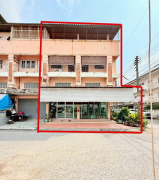 ขายอาคารพาณิชย์ 2 ห้องคู่ 48 ตรว หลังมุม 2 ชั้น ทำเลทอง ถนนเครือสหพัฒน์ ศรีราชา หนองขาม ชลบุรี