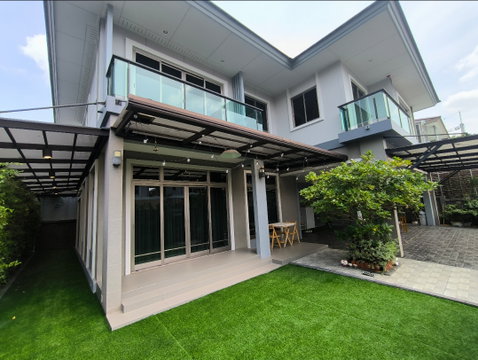 🏡#PT2412_049🏡𝗙𝗼𝗿 𝗥𝗲𝗻𝘁8️⃣0️⃣k.🔥🔥 #ทางด่วนศรีรัช–แจ้งวัฒนะ ✨#ว่าง15ต.ค.68 บ้านเดี่ยวโครงการ:  เดอะปาล์มแจ้งวัฒนะชัยพฤกษ์