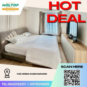 #Z4433💥 300169 🔥 Condo for Rent: Fuse Mobius Ramkhamhaeng