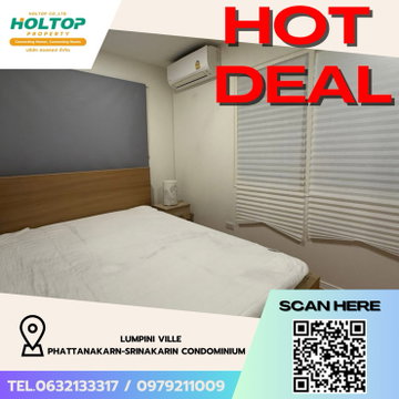 #Z4444💥 020269 🔥ให้เช่าคอนโด Lumpini Ville Phattanakarn-Srinakarin Condominium