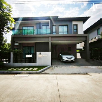 ขายบ้านเดี่ยว 2 ชั้น โครงการ เวนิว ไอดี เวสต์เกต นนทบุรี หลังมุม
