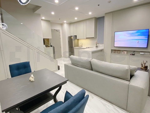 ▚ LL113ツ ขาย: Ideo Q Phayathai 1 ห้องนอน Duplex 64ตร.ม. ลดประชด 5 แสน! ตกแต่งหรูร่วม 2 ล้าน ชั้นสูง วิวไม่บล็อก เลขห้องมงคล✨