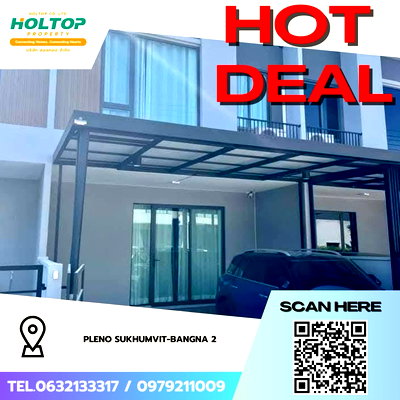 Townhouses for rent : #Z4458💥 030269 🔥House for Rent: Pleno Sukhumvit-Bangna 2