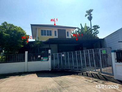 บ้านเดี่ยว วิทยาลัยเทคนิคปทุมธานี : บ้านเดี่ยว 80.7 ตร.วา ฉัตรหลวง 10 สามโคก ปทุมธานี 3.5M