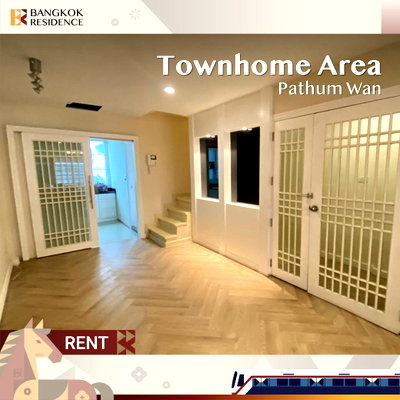 เช่าทาวน์โฮม ท่าเรือสะพานหัวช้าง :  🏨 Townhome Area Pathum Wan ✨ ใกล้ BTS สนามกีฬาเพียง 300 ม. 