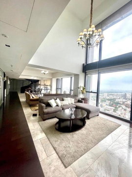 ปล่อยเช่าคอนโดหรู เดอะเมท ถนนสาทรใต้ Duplex ชั้น 54-55 ตึก D พื้นที่ 366 ตรม 4 นอน 5 น้ำ ด้วยเฟอร์นิเจอร์ชนินทร์ทั้งห้อง 3 ที่จอดรถ
