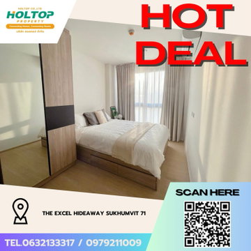 #Z4515💥 080269 🔥Condo for Rent: The Excel Hideaway Sukhumvit 71