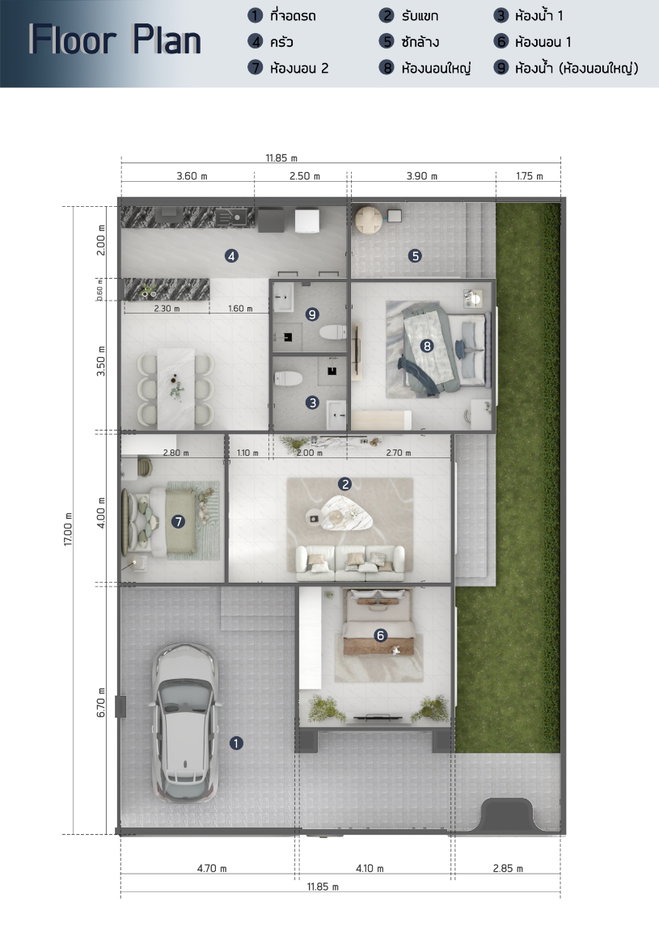 รูป ขายบ้านเดี่ยว เกาะแก้ว เจ้าฟ้าการ์เด้นโฮม 3 พื้นที่ 51 ตร.วา - รูปที่ 16/29