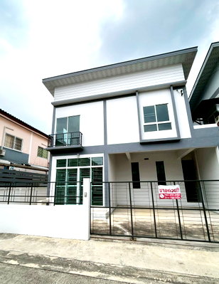 บ้านแฝด วิทยาลัยเทคโนโลยีปัญญาภิวัฒน์ : ขาย บ้านแฝดใหม่ใหญ่สไตส์บ้านเดี่ยว 2 ชั้น 4 ห้องนอน 3 ห้องน้ำ ใกล้รถไฟฟ้าสีชมพู สถานีแจ้งวัฒนะ14