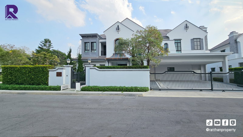 ขายบ้านเดี่ยว : ขายบ้านเดี่ยว หลังมุม ตกแต่งพร้อมอยู่ ราคาถูกที่สุด นันทวัน พระราม 9-กรุงเทพกรีฑาตัดใหม่