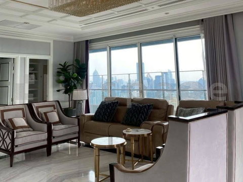 ▚ LG130ツ For Rent: Q Asoke - Penthouse 5BR 274.74sqm 🏙️✨ Entire Floor Unit (1 Unit/Floor), 0m to MRT Phetchaburi, Fully Furnished, Ready to move in!