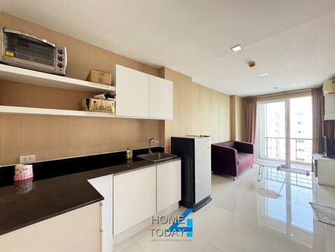 ✨ ขาย คอนโด Airlink Residence ห้องมุม ขนาดใหญ่ ✨  ทำเลดี ใกล้สนามบินสุวรรณภูมิ และ Airport Rail Link เดินทางสะดวก 1.95 ล้านบาท