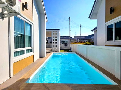 Houses for sale North Chiang Mai University : Sale  Pool Villa in Hang Dong Area  Building Area: 185 sq.m. plot A18