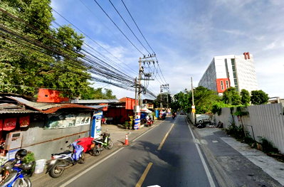 ที่ดิน วิทยาลัยศิลปหัตถกรรมกรุงเทพ : ขายที่ดินพร้อมสิ่งปลูกสร้างแปลงใหญ่ ลาดพร้าว 107 ใกล้ MRT ทำเลศักยภาพ