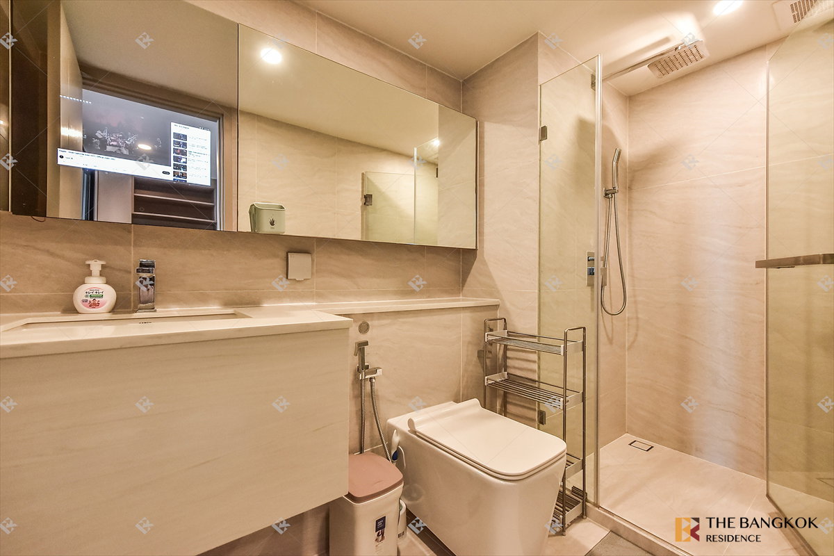 รูป 🌆 Modern Loft-Style 2 ห้องนอน เฟอร์ครบ - Park Origin Ratchathewi🚆 ใกล้ BTS ราชเทวี - รูปที่ 15/16