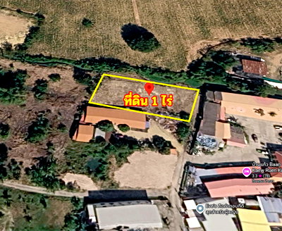 Land for sale : Land for Sale 1 Rai  Near Sukhumvit Road, Nong Prue, Bang Lamung, Chonburi  1 rai (1,600 sq.m.) Frontage width: 27 meters Depth: 59.2 meters