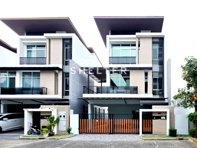 ขายบ้านเดี่ยว : บ้านเดี่ยว 3 ชั้น สไตล์โมเดิร์น สายไฟโครงการลงดิน ใกล้เดอะไนน์และ ABAC 🏠